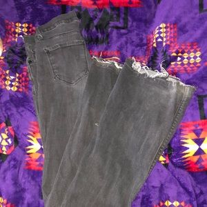 Black Express bell flares size 4L